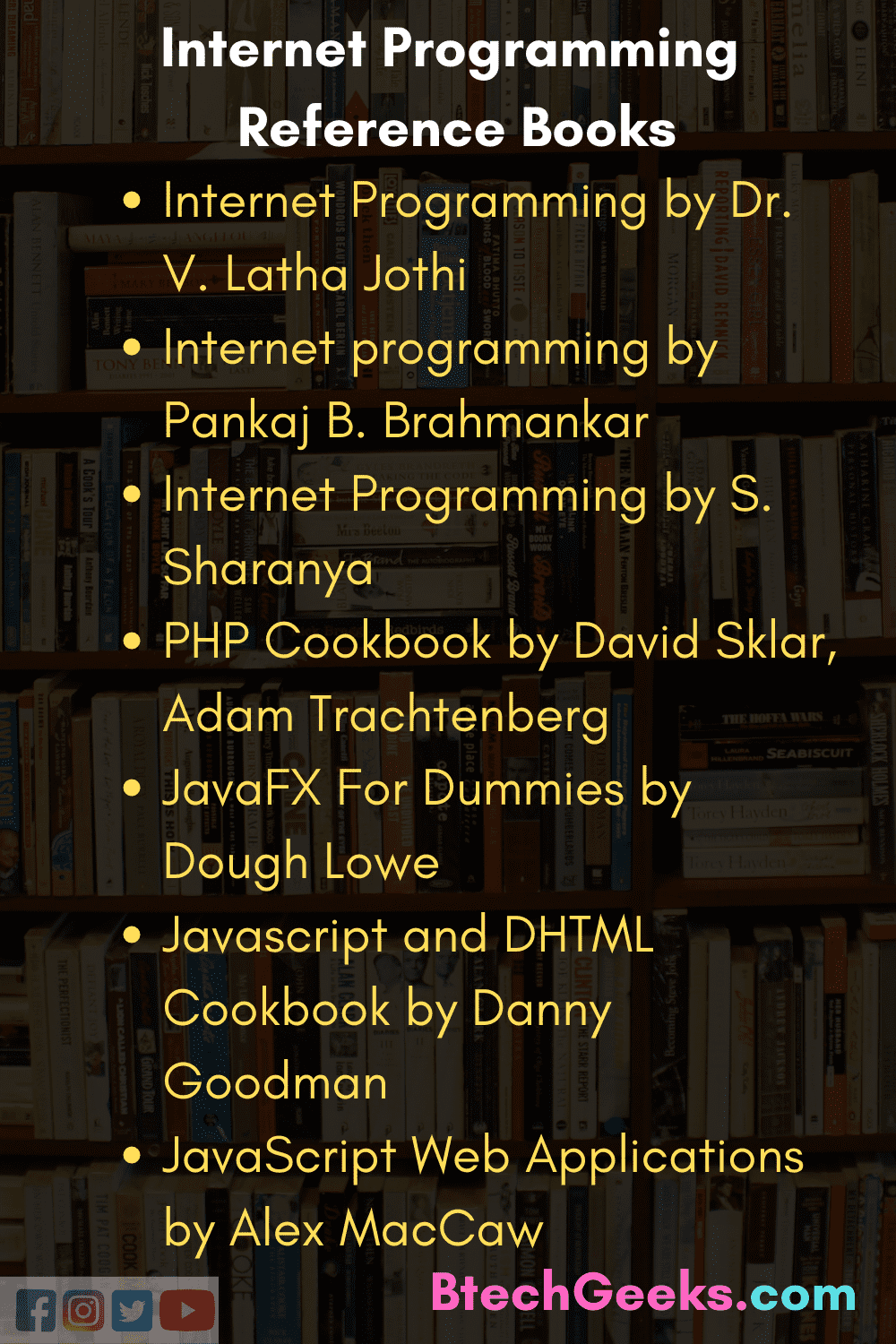 Internet Programming Reference Books