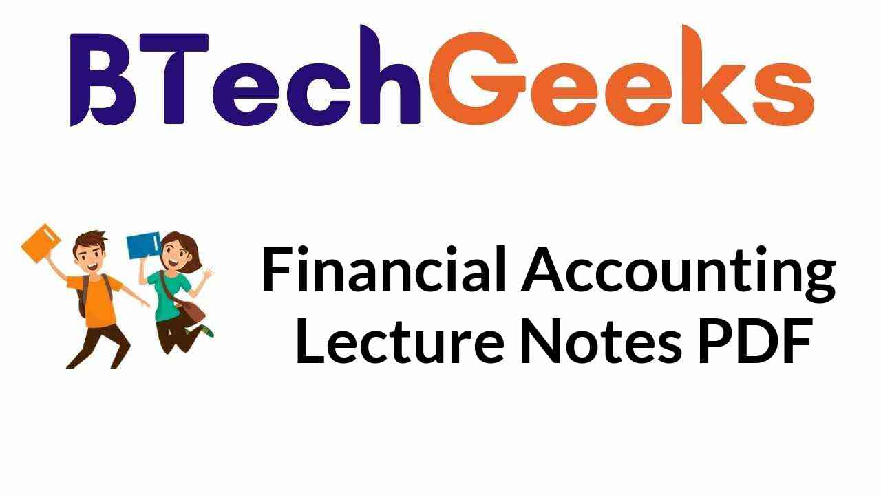 Financial Accounting Notes