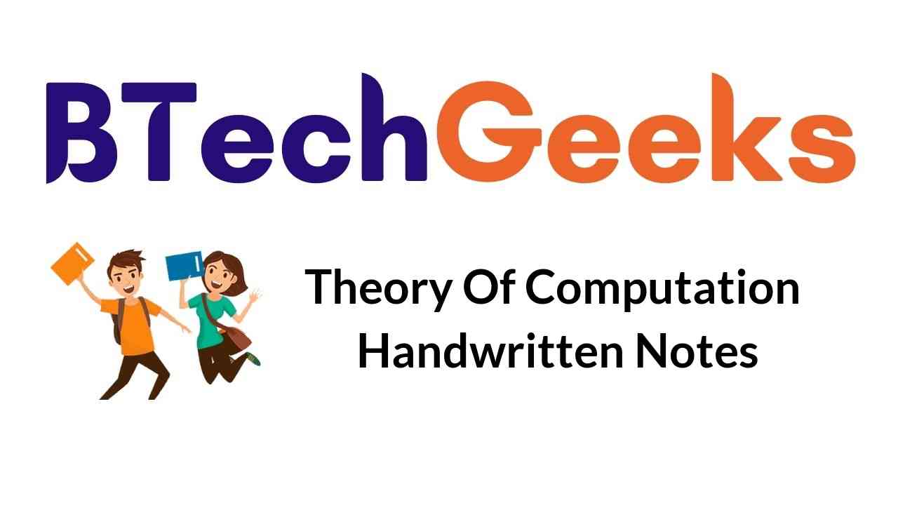 Theory of Computation Handwritten Notes