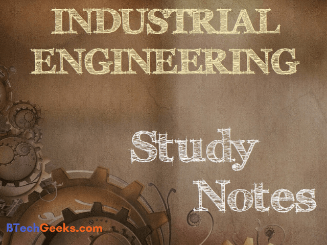 industrial engineering study notes pdf