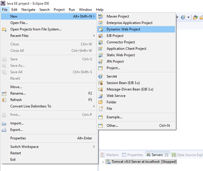 How to create Hello World Servlet example using eclipse IDE with Tomcat 7 1