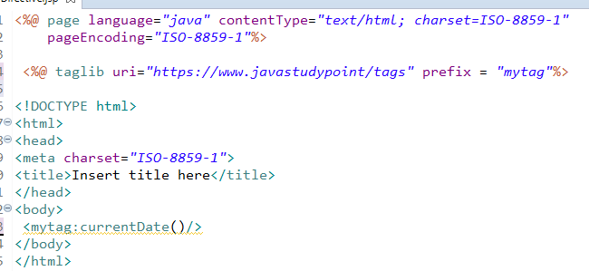 JSP Directives Page, Include and Taglib Directive 7