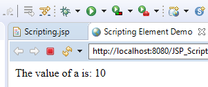 JSP Scripting Elements with Example 2