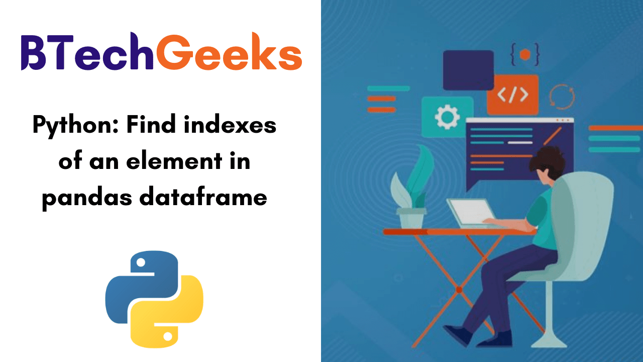 Python- Find indexes of an element in pandas dataframe