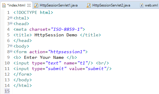 Session Management in Servlet Using HttpSession 2