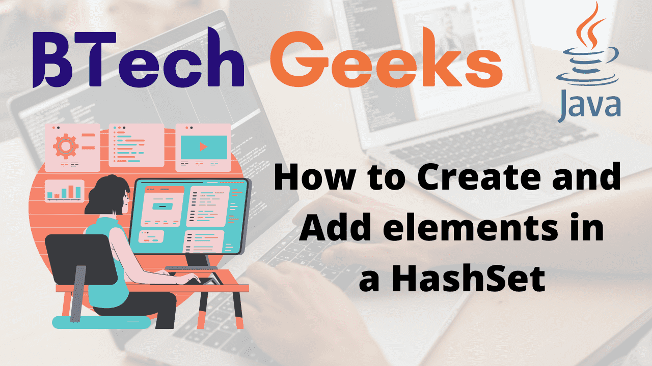 How to Create and Add elements in a HashSet