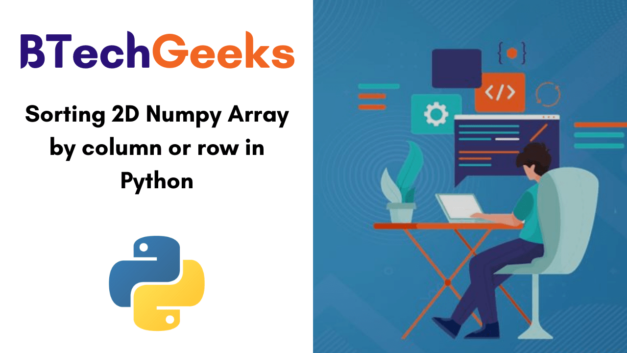 Sorting 2D Numpy Array by column or row in Python