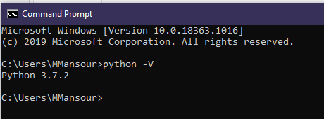 How to check the Python version
