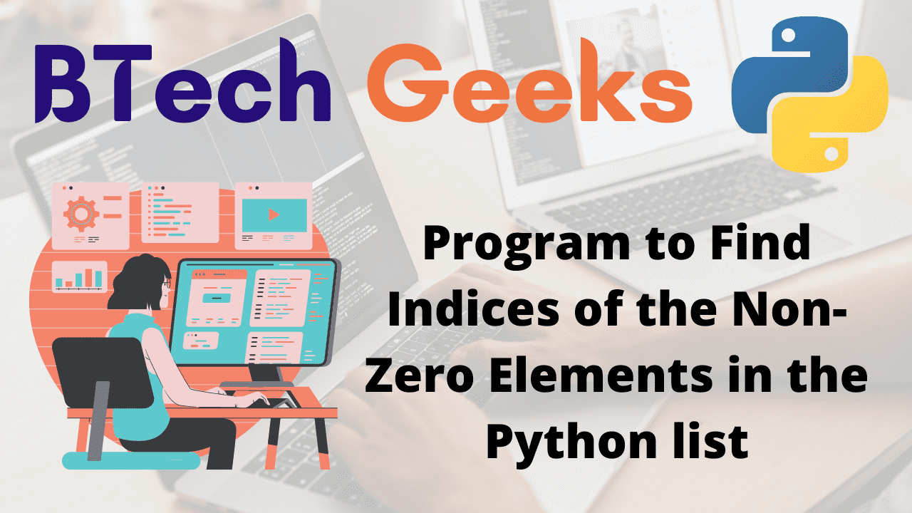 Program to Find Indices of the Non-Zero Elements in the Python list