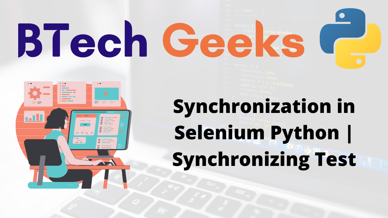 Synchronization in Selenium Python
