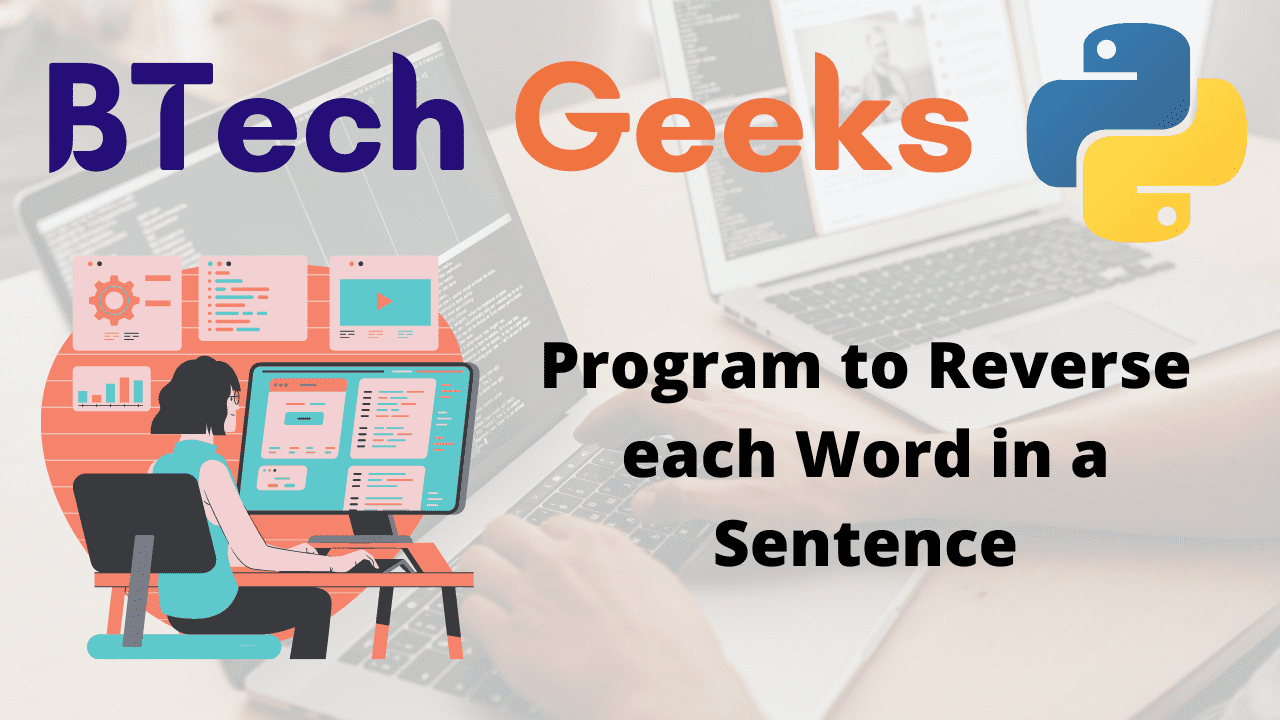 Program to Reverse each Word in a Sentence