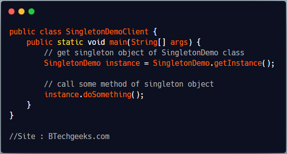 Singleton Design Pattern 1