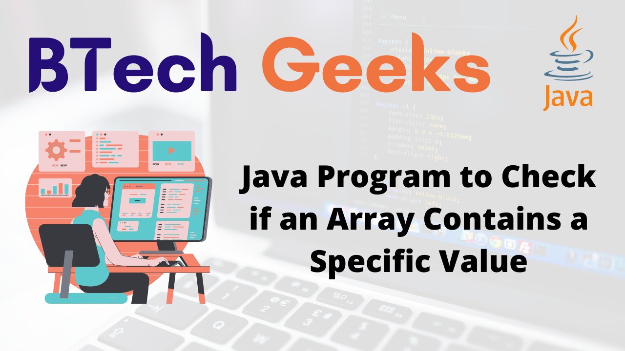 Java Program to Check if an Array Contains a Specific Value