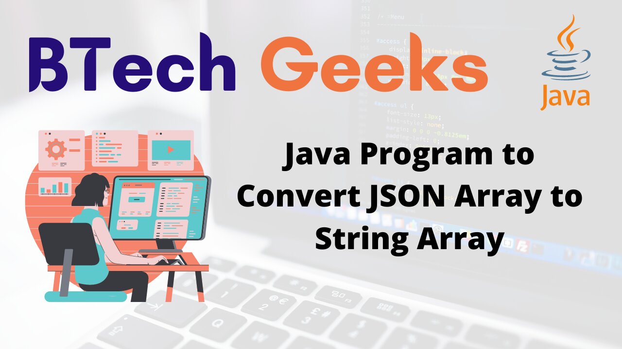 Java Program to Convert JSON Array to String Array