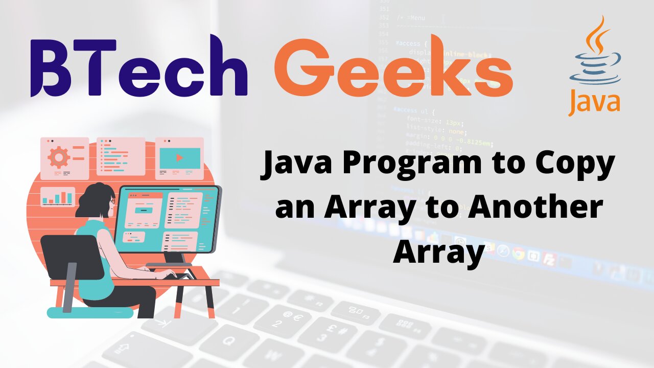 Java Program to Copy an Array to Another Array