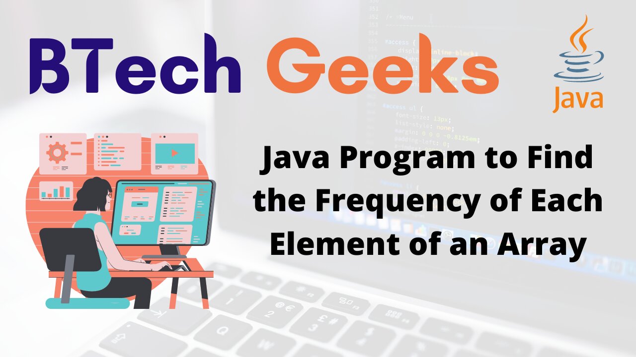Java Program to Find the Frequency of Each Element of an Array