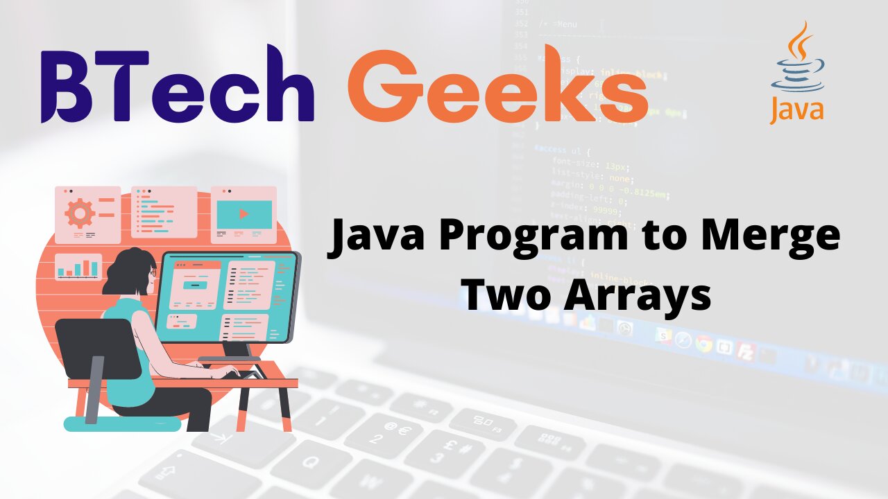 Java Program to Merge Two Arrays