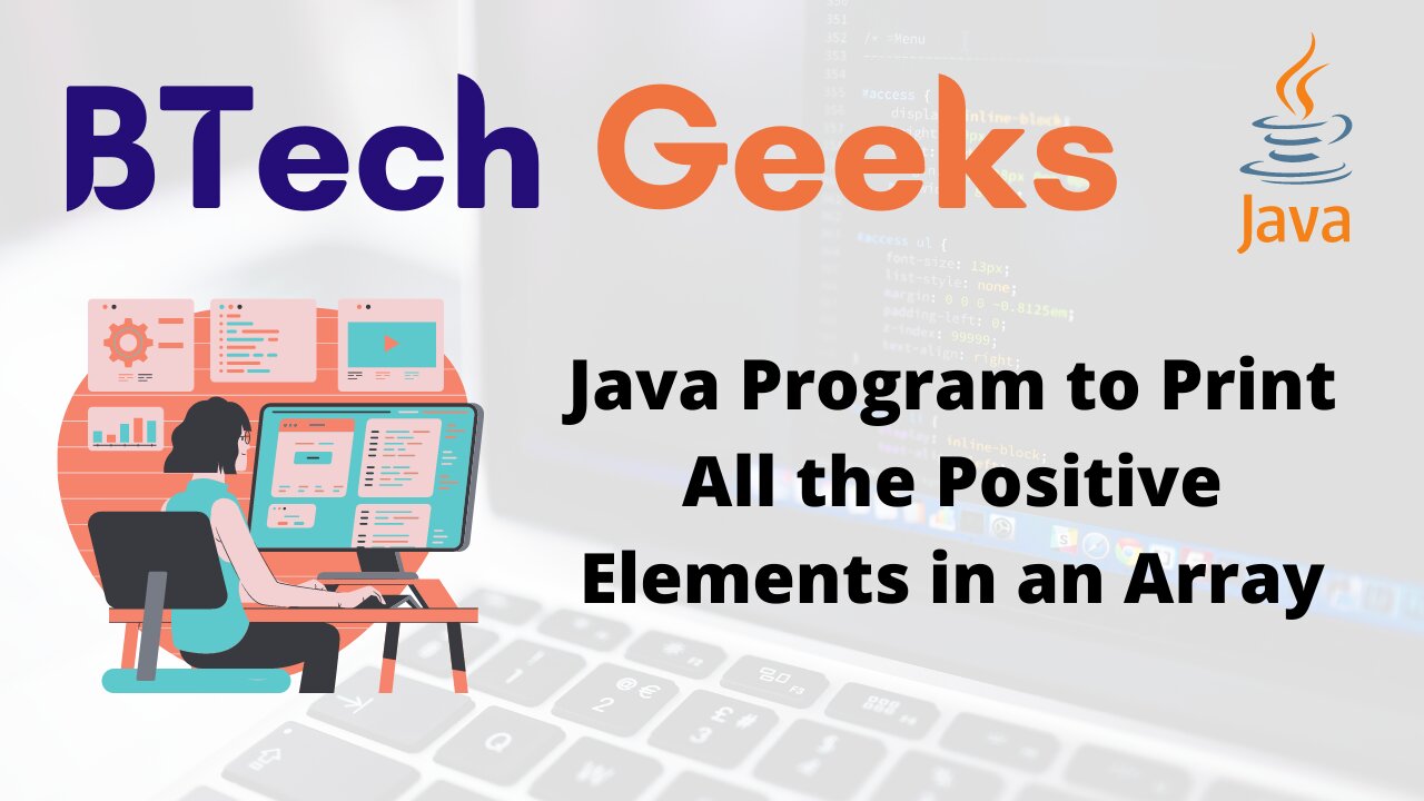 Java Program to Print All the Positive Elements in an Array