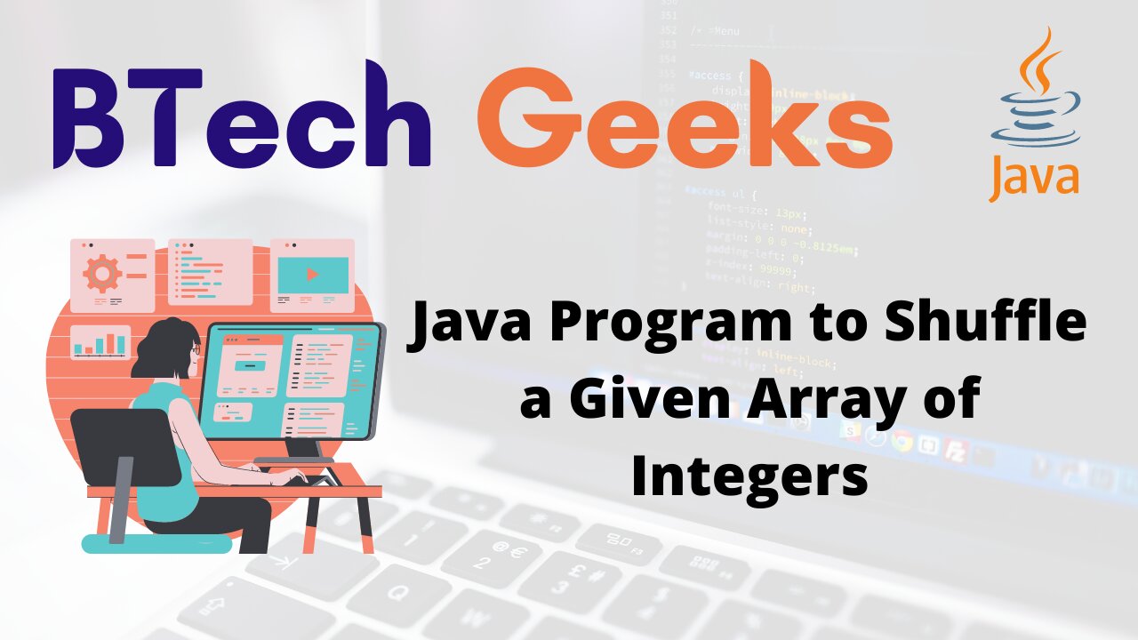Java Program to Shuffle a Given Array of Integers