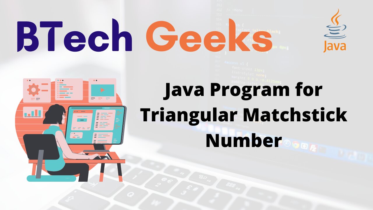 Java Program for Triangular Matchstick Number