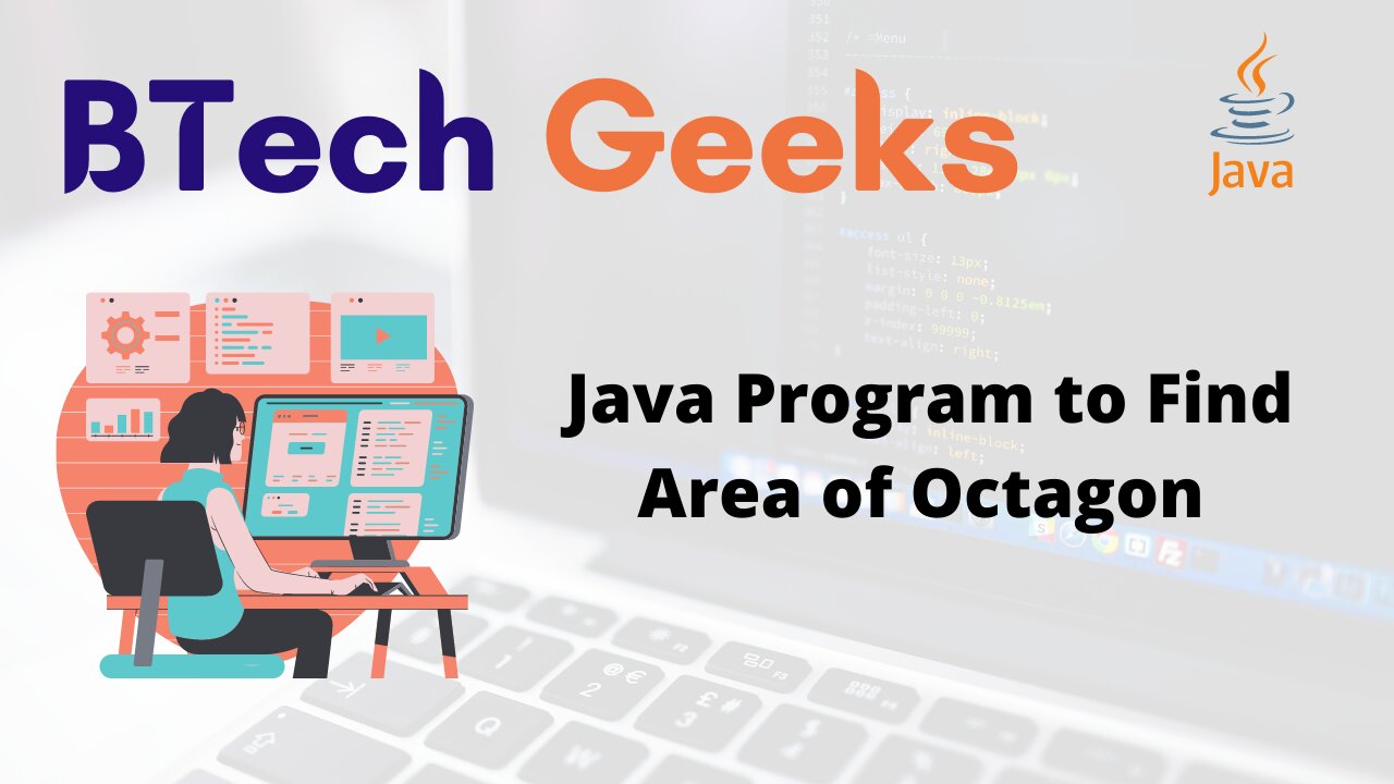 Java Program to Find Area of Octagon