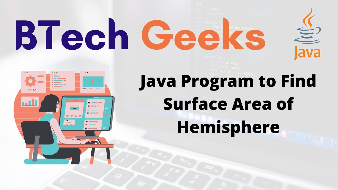 Java Program to Find Surface Area of Hemisphere
