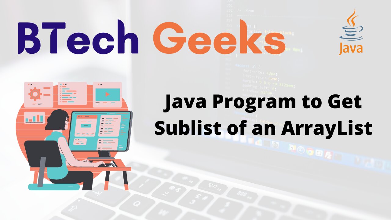 Java Program to Get Sublist of an ArrayList