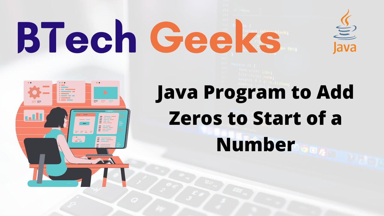 Java Program to Add Zeros to Start of a Number