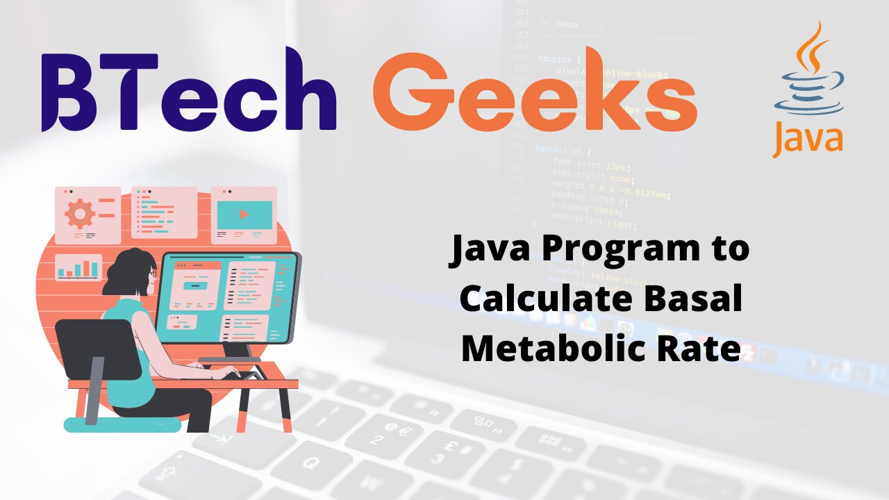 Java Program to Calculate Basal Metabolic Rate