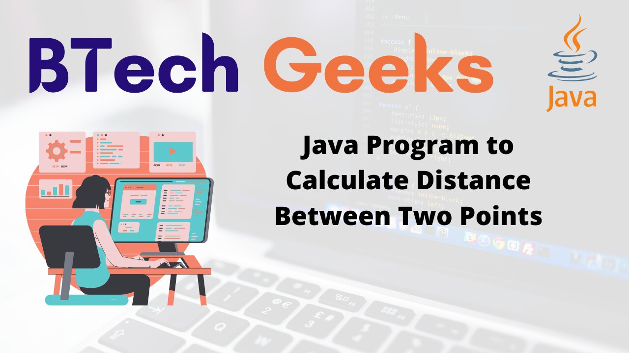 Java Program to Calculate Distance Between Two Points