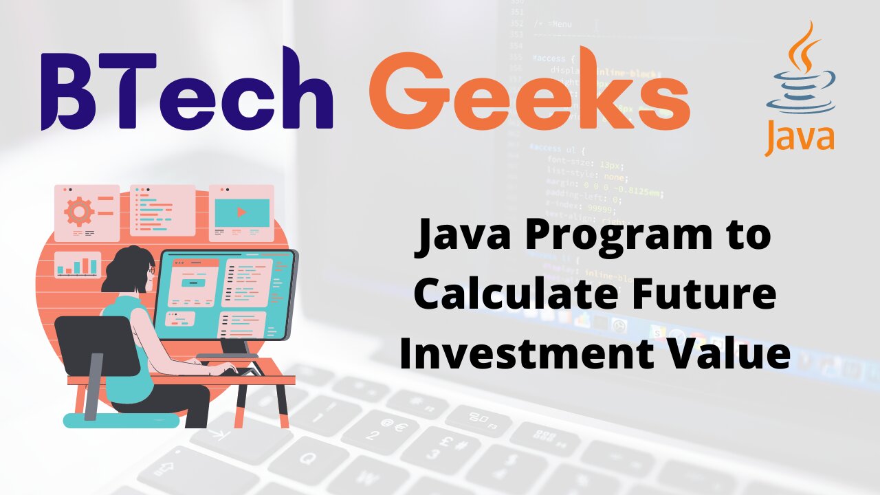 Java Program to Calculate Future Investment Value