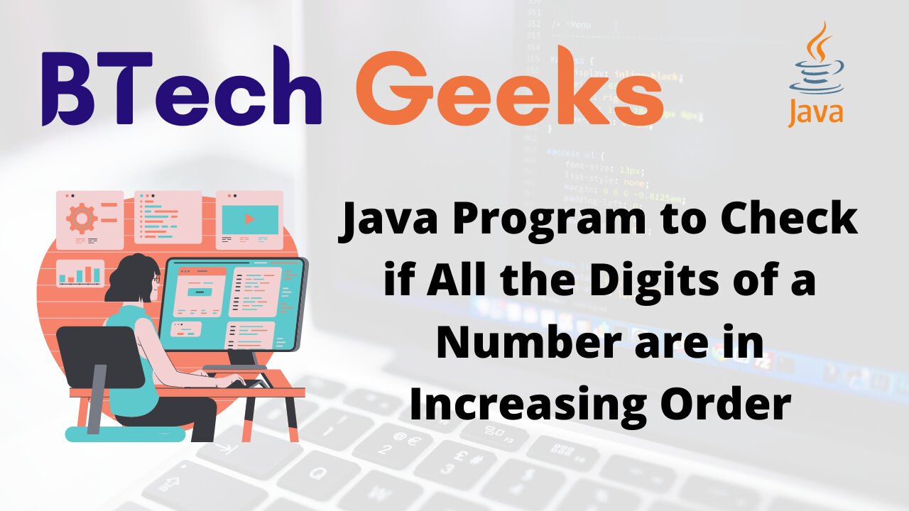 Java Program to Check if All the Digits of a Number are in Increasing Order