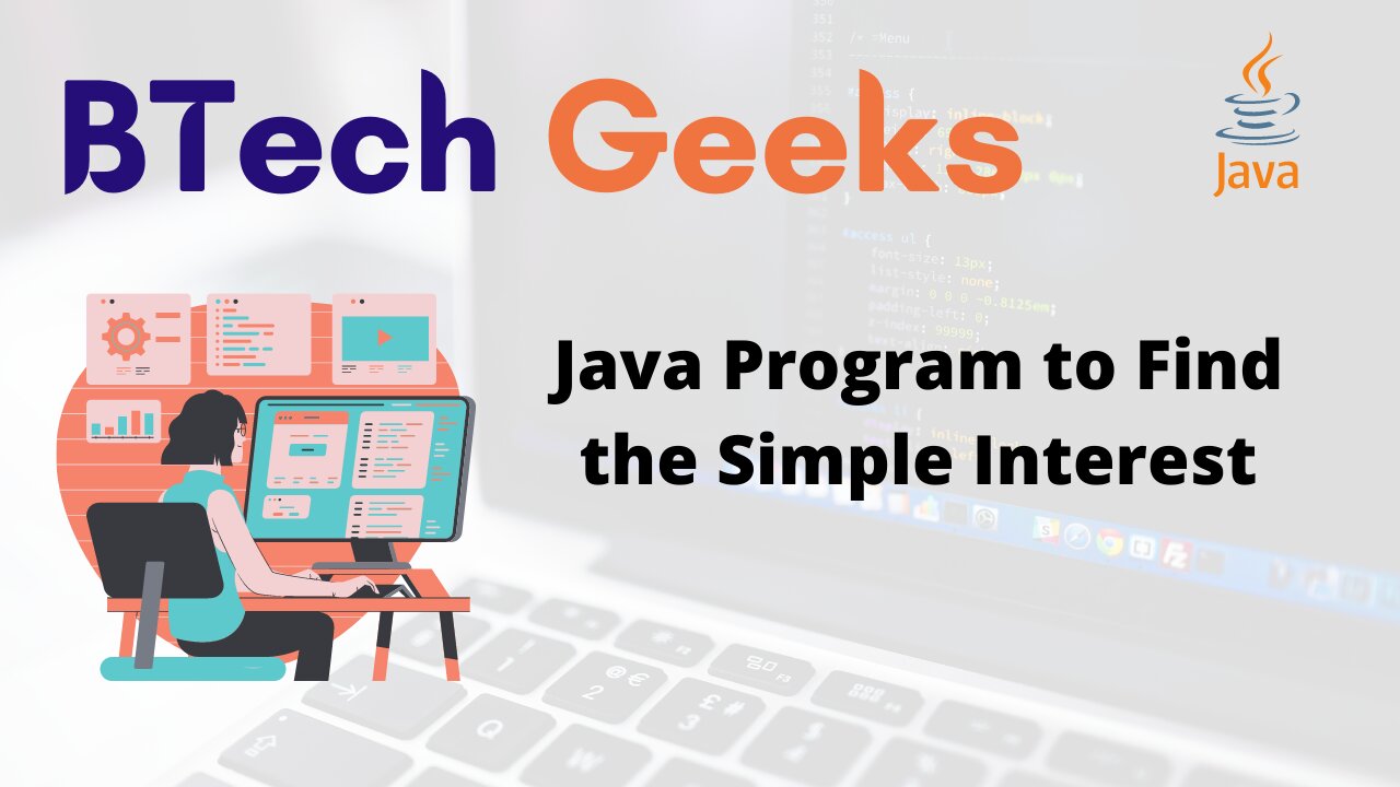 Java Program to Find the Simple Interest