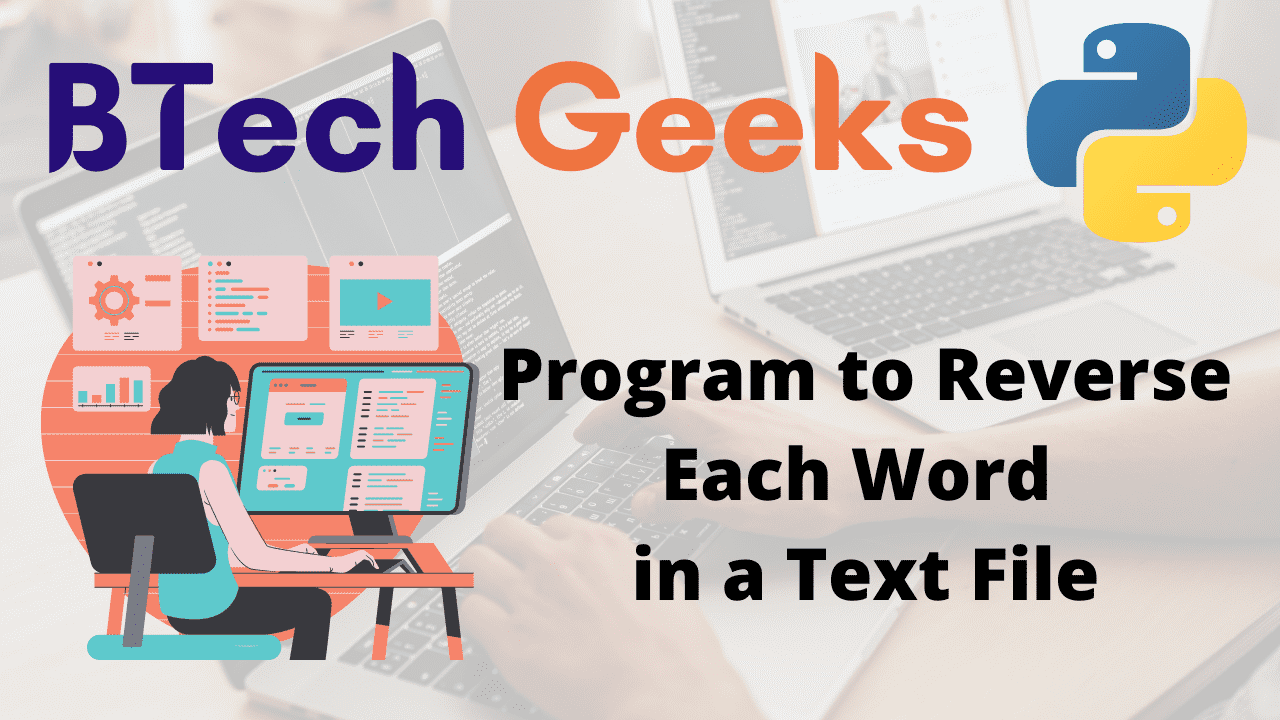 Program to Reverse Each Word in a Text File