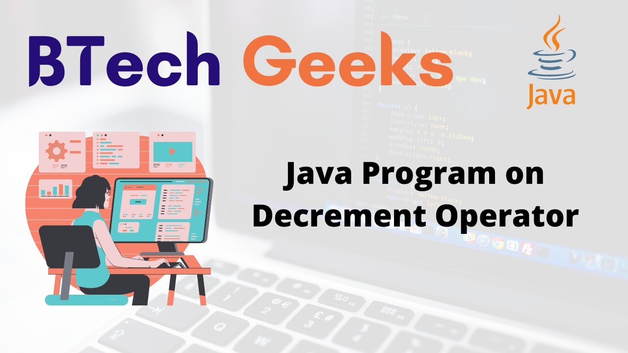 Java Program on Decrement Operator