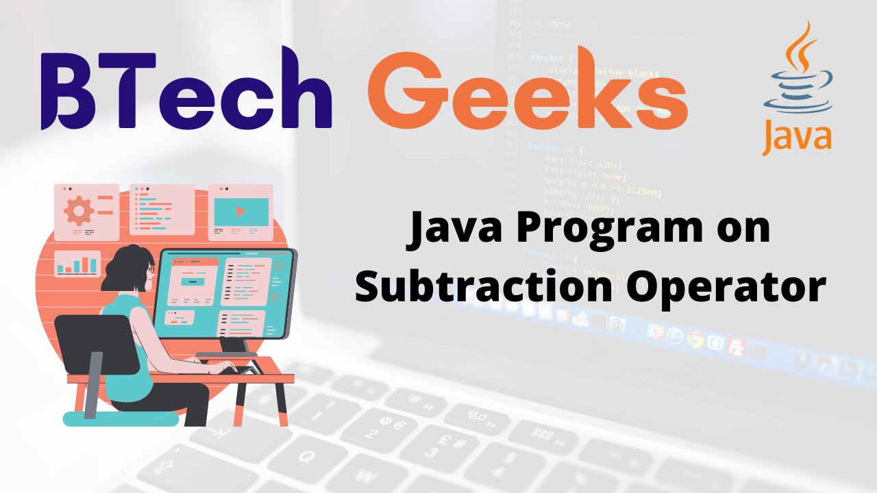 Java Program on Subtraction Operator