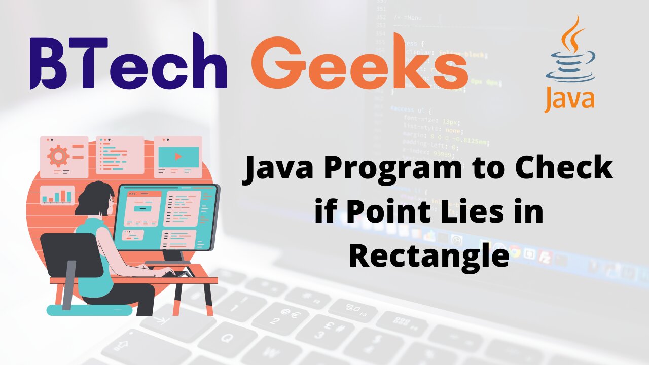Java Program to Check if Point Lies in Rectangle