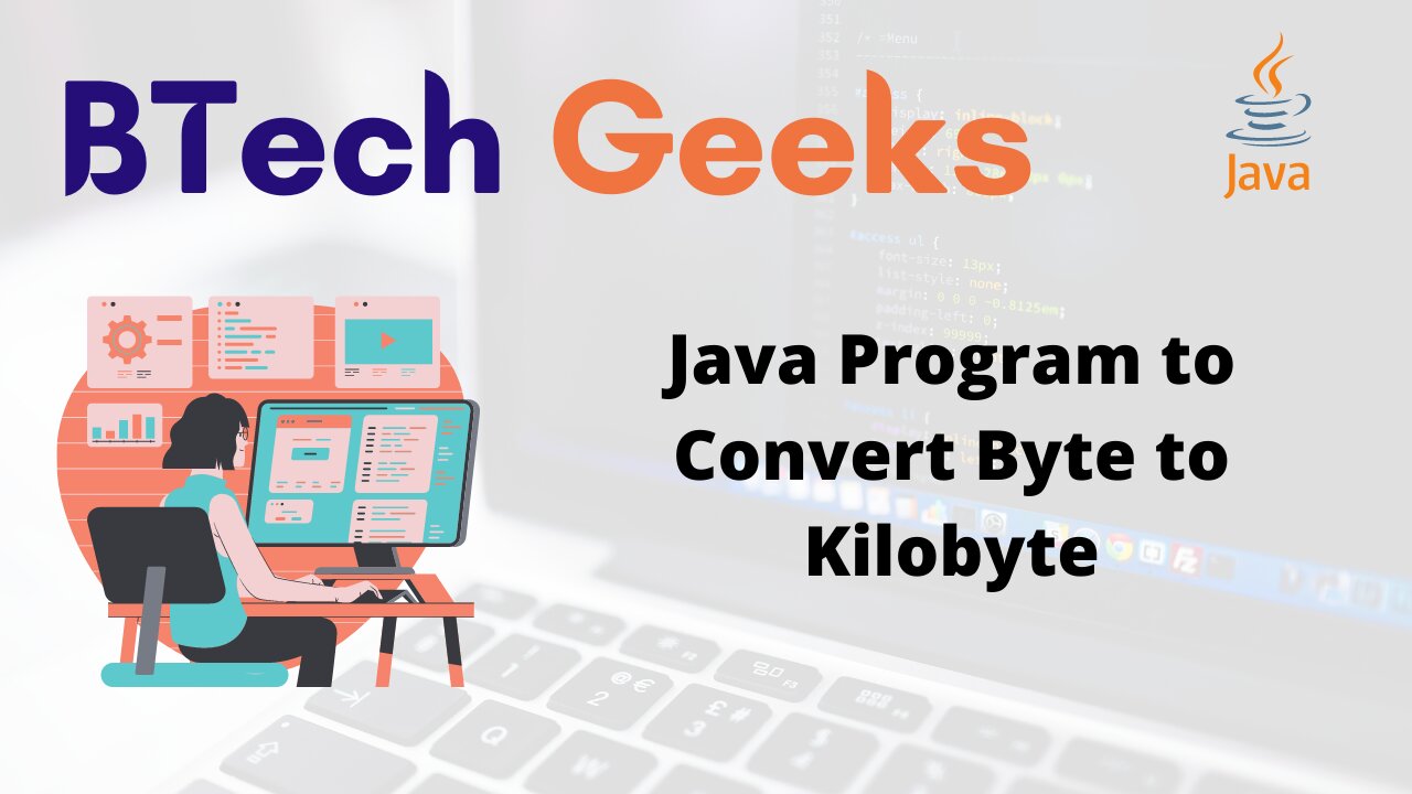 Java Program to Convert Byte to Kilobyte