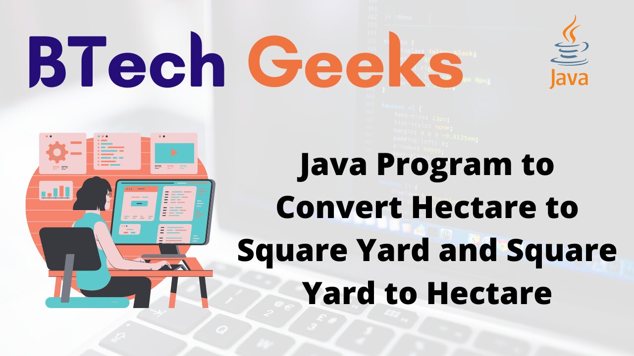 Java Program to Convert Hectare to Square Yard and Square Yard to Hectare