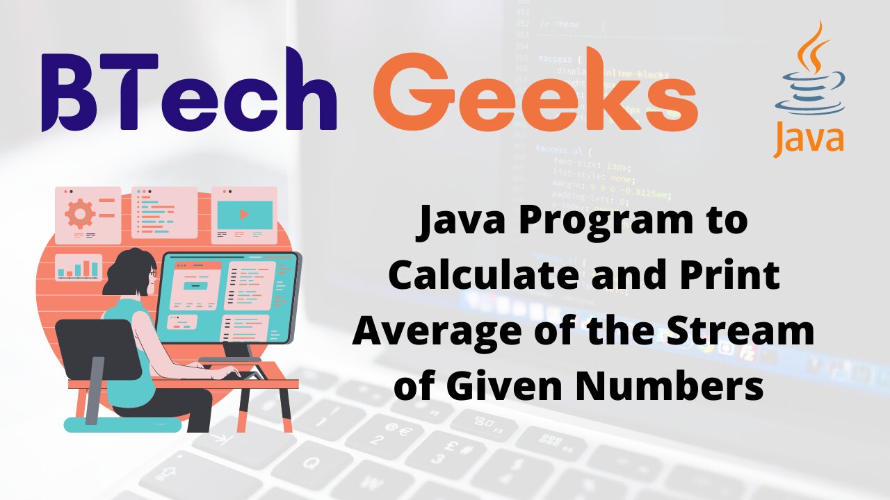 Java Program to Calculate and Print Average of the Stream of Given Numbers