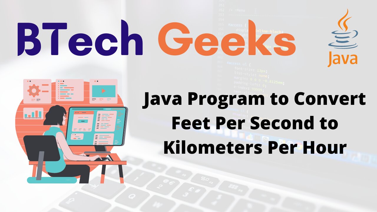 Java Program to Convert Feet Per Second to Kilometers Per Hour