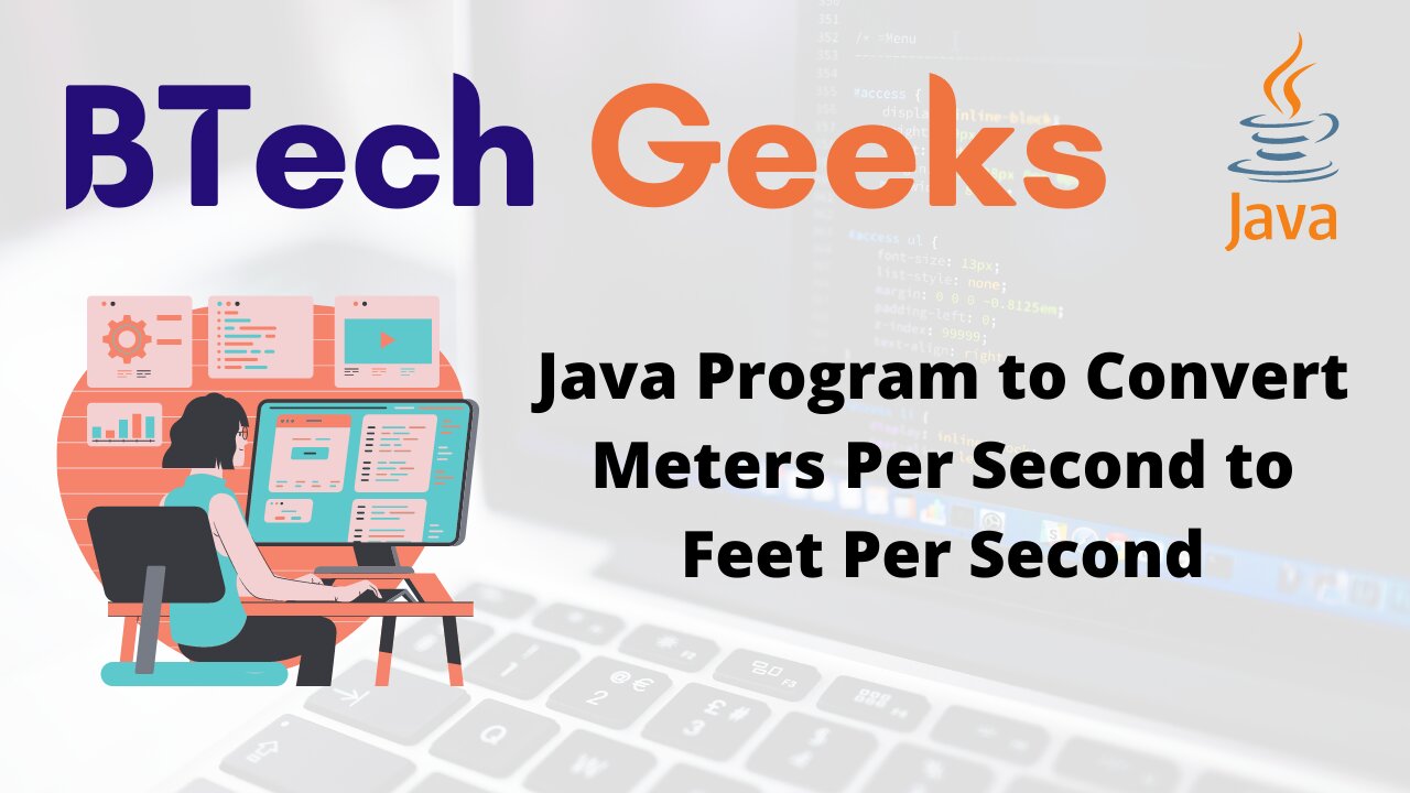 Java Program to Convert Meters Per Second to Feet Per Second