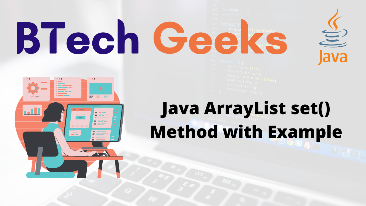 Java ArrayList set() Method with Example