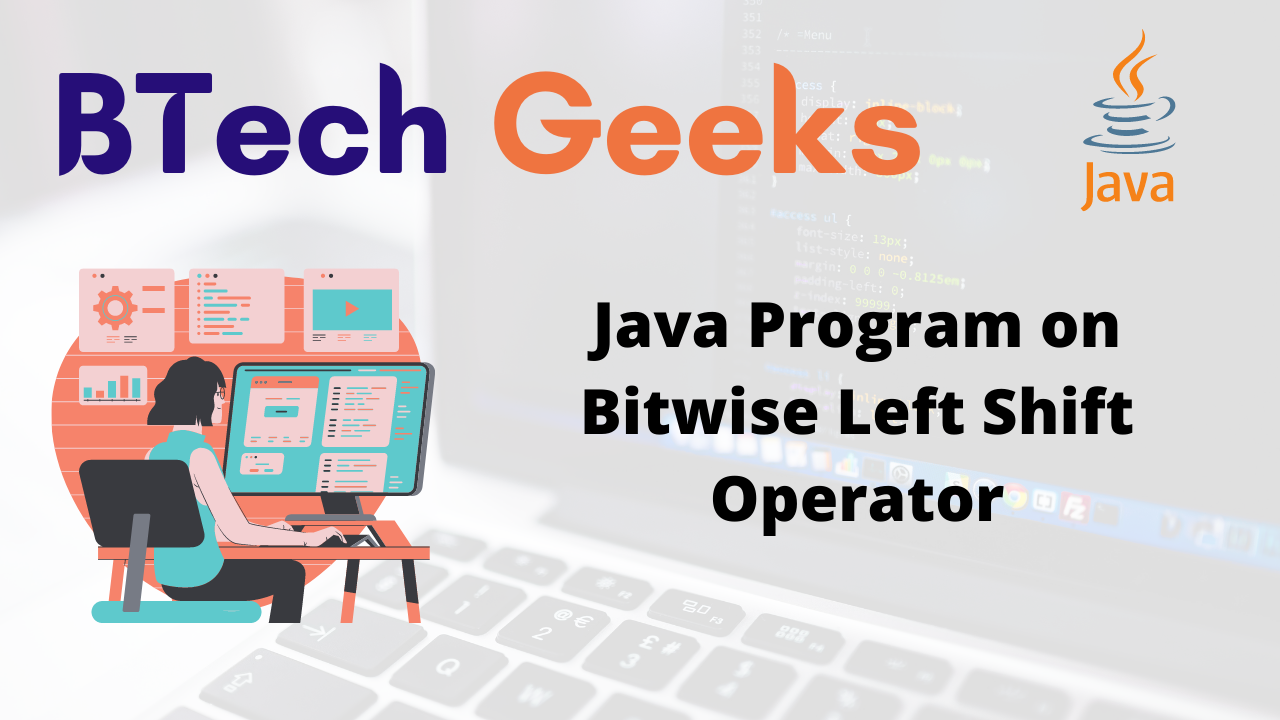 Java Program on Bitwise Left Shift Operator