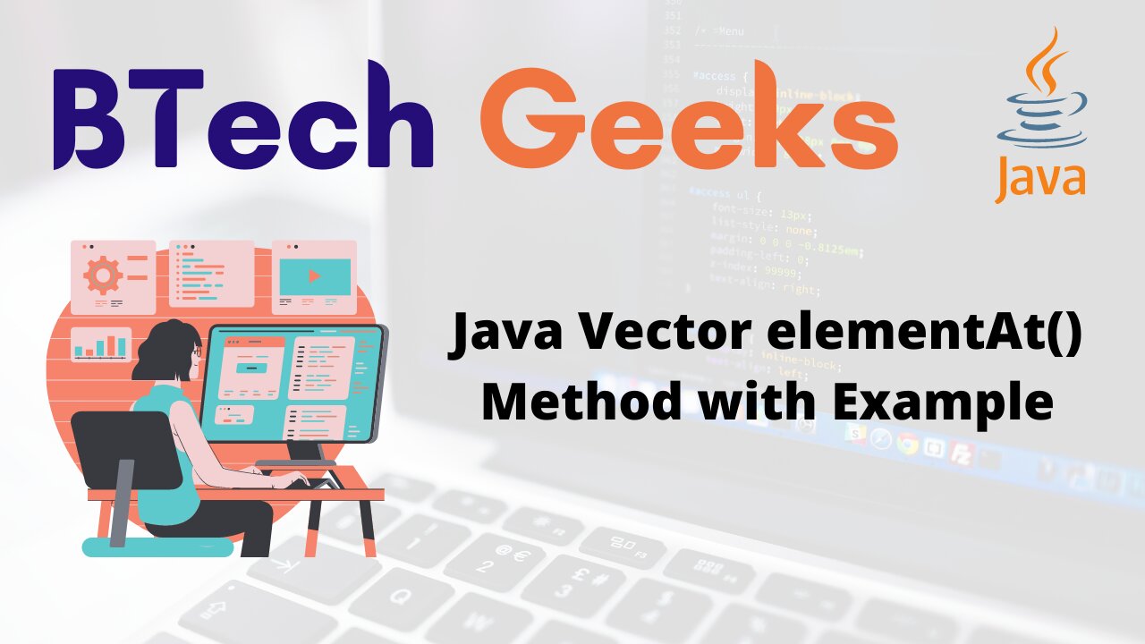 Java Vector elementAt() Method with Example