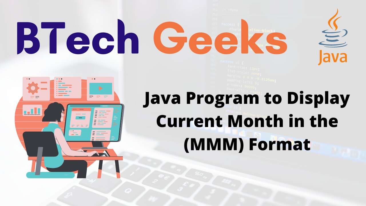 Java Program to Display Current Month in the (MMM) Format
