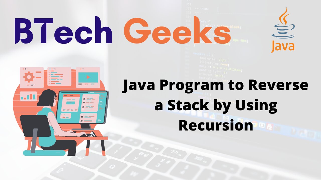 Java Program to Reverse a Stack by Using Recursion