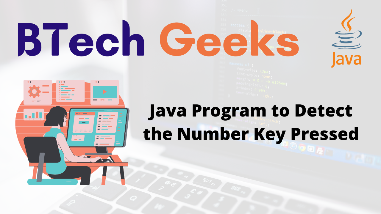 Java Program to Detect the Number Key Pressed