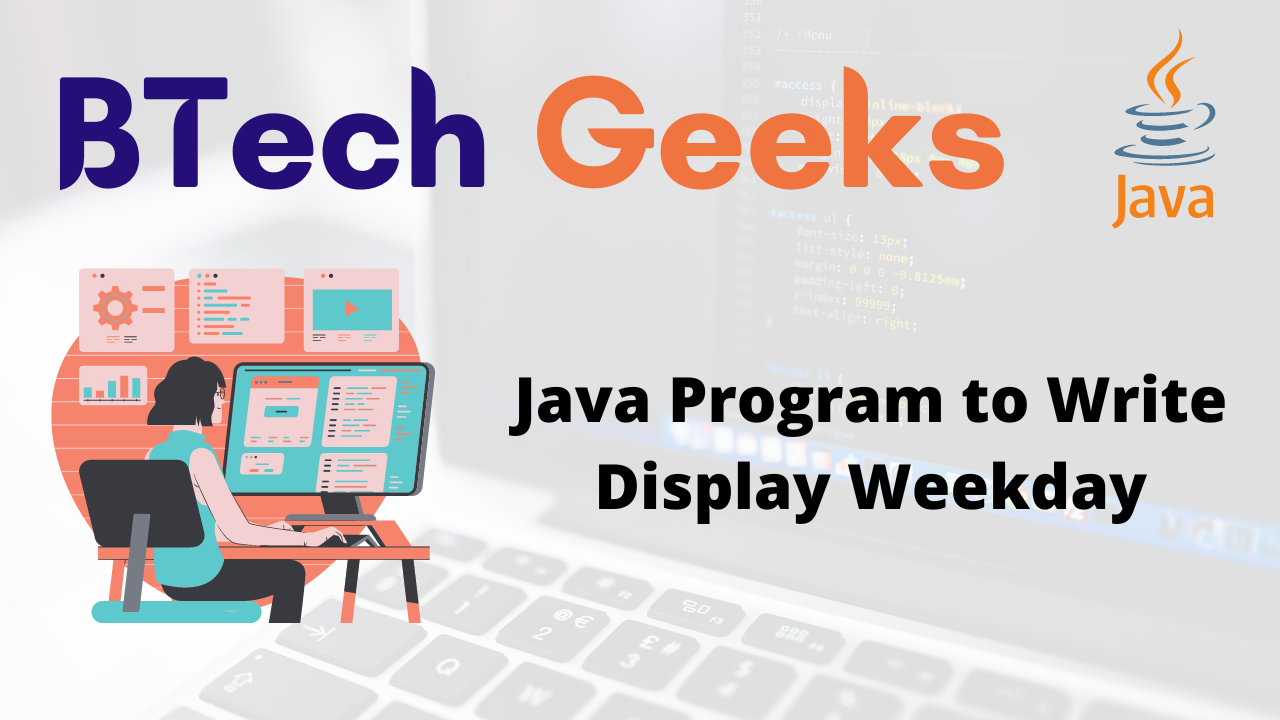 Java Program to Write Display Weekday